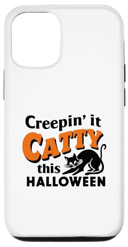 Hülle für iPhone 12/12 Pro Halloween-Party-Kostüm für Katzen und Mütter von Halloween Cat Mom Costume Gift for Halloween Party