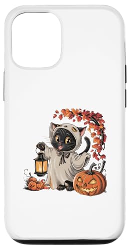 Hülle für iPhone 12/12 Pro Halloween-Party-Kostüm für Katzen und Mütter von Halloween Cat Mom Costume Gift for Halloween Party