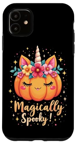 Hülle für iPhone 11 Magisch gruseliger süßer Halloween-Einhorn-Kürbis von Halloween Costume Tees for Kids Girls Women