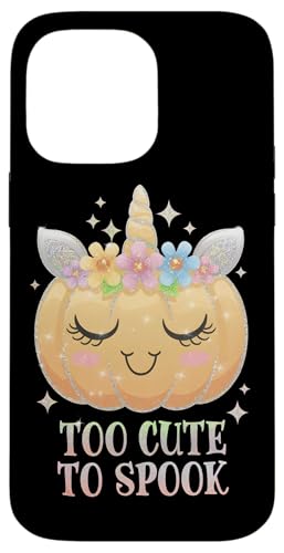 Hülle für iPhone 14 Pro Max Süßer Halloween-Einhorn-Kürbis, zu süß, um ihn zu erschrecken von Halloween Costume Tees for Kids Girls Women