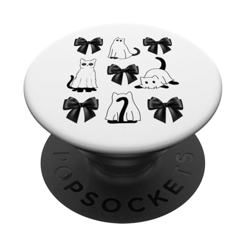 Katze Halloween Herbst Lustige Kitty Katzen Kätzchen Männer Frauen Kinder PopSockets mit austauschbarem PopGrip von Halloween Costumes Shopp