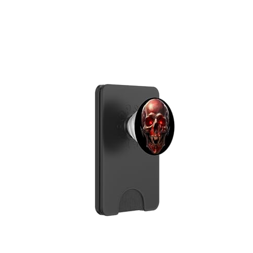 Goth Vampire Skull Face For Men And Women Skeleton Lovers PopSockets PopWallet für MagSafe von Halloween Creatures Skull Gifts For Skeleton Lover