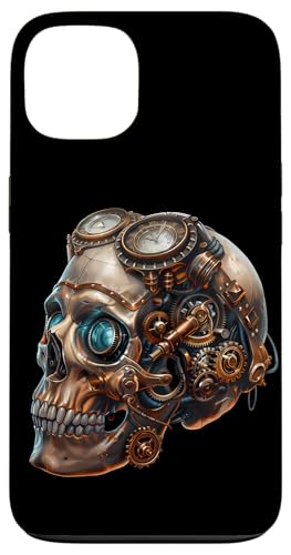 Hülle für iPhone 13 Fathers Day Biker Skull For Men Motorcycle Skeleton Face von Halloween Creatures Skull Gifts For Skeleton Lover