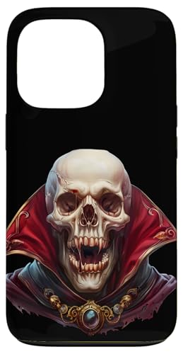 Hülle für iPhone 13 Pro Vampire Count Skeleton Face Graphic For Halloween Goth Skull von Halloween Creatures Skull Gifts For Skeleton Lover