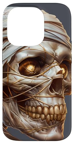 Hülle für iPhone 14 Pro Zombie Skeleton Face For Goth Lovers Halloween Mummy Skull von Halloween Creatures Skull Gifts For Skeleton Lover