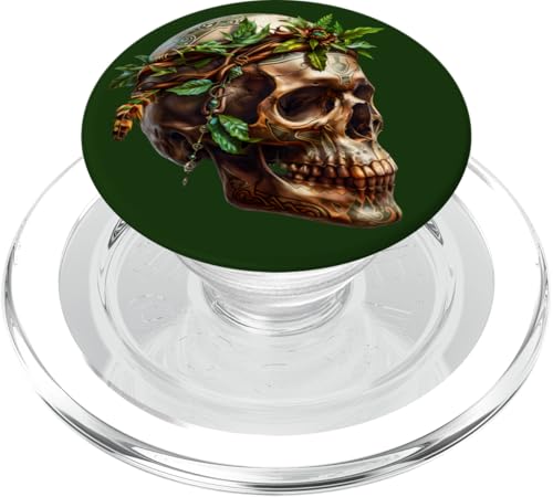 Shaman Skull Graphic For Men Skeleton Face For Halloween PopSockets PopGrip für MagSafe von Halloween Creatures Skull Gifts For Skeleton Lover