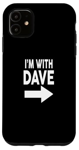 Hülle für iPhone 11 Ich bin mit DAVE T-Shirt Name von Halloween Designs By ShirtZilla