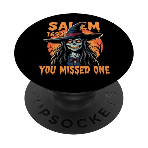 Salem 1692 You Missed One Witches Halloween-Kostüm PopSockets mit austauschbarem PopGrip von Halloween Easy Costume Witch Costume