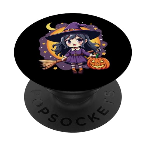 Süßes Hexen-Halloween-Kostüm PopSockets mit austauschbarem PopGrip von Halloween Easy Costume Witch Costume