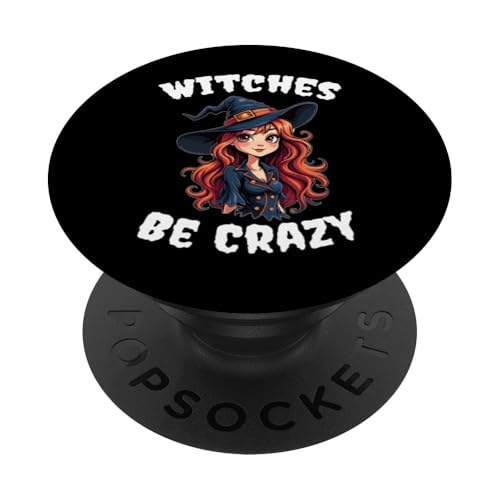 Witches Be Crazy Halloween-Kostüm PopSockets mit austauschbarem PopGrip von Halloween Easy Costume Witch Costume