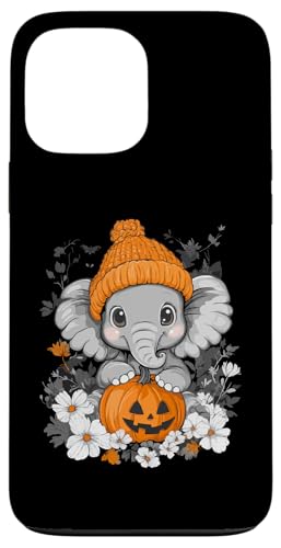 Hülle für iPhone 13 Pro Max Halloween Kürbis Blumen Frau Männer Kinder Elefant Halloween von Halloween Elefant Kostüm Damen Herren Halloween