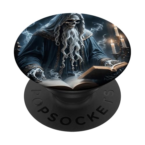 Alte Skelett-Lesung bei Kerzenschein PopSockets mit austauschbarem PopGrip von Halloween Ghostly Gifts & Creepy Tees by taiche