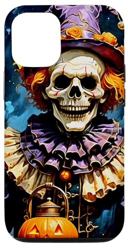 Hülle für iPhone 15 Halloween Gothic Skelett Clown mit Jack-O-Laterne von Halloween Ghostly Gifts & Creepy Tees by taiche