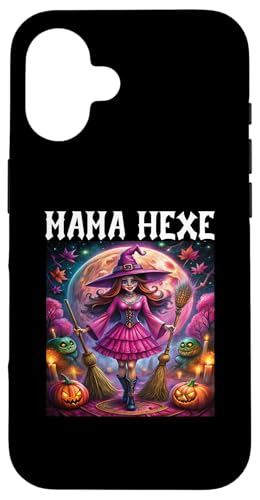 Hülle für iPhone 16 Mama Hexe Halloween Kostüm Damen Mutter Hexen Verkleidung von Halloween Hexen Kostüme Geschenkidee für Damen