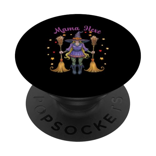 Mama Hexe Halloween Kostüm Damen Mutter Hexen Verkleidung PopSockets Klebender PopGrip von Halloween Hexen Kostüme Geschenkidee für Damen