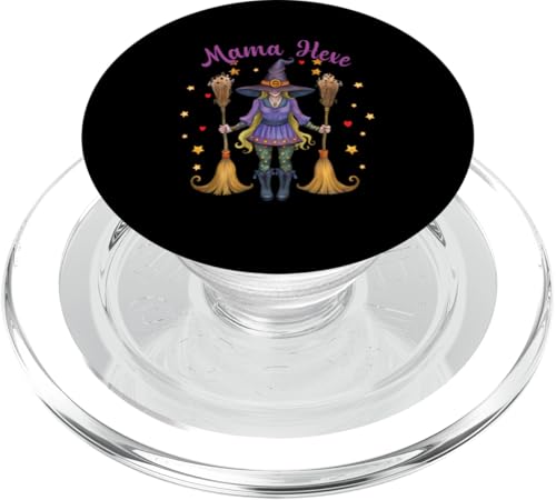 Mama Hexe Halloween Kostüm Damen Mutter Hexen Verkleidung PopSockets PopGrip für MagSafe von Halloween Hexen Kostüme Geschenkidee für Damen