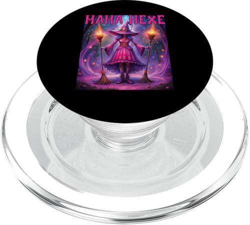 Mama Hexe Halloween Kostüm Damen Mutter Hexen Verkleidung PopSockets PopGrip für MagSafe von Halloween Hexen Kostüme Geschenkidee für Damen