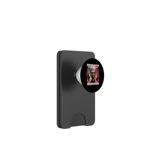 Sensenmann Halloween Kostüm Herren & Damen Zombie Skelett PopSockets PopWallet für MagSafe von Halloween Horror Clown Kostüm Grusel Deko Geschenk