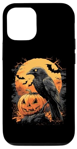 Hülle für iPhone 15 Halloween Deko Frauen Krähe Kürbis Männer Kinder Halloween von Halloween Kostüm Damen Halloween Outfit Herren