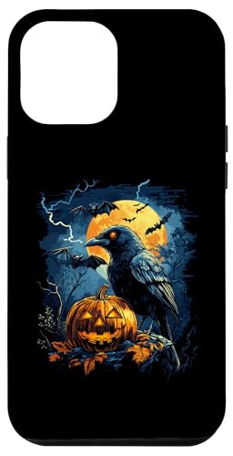 Hülle für iPhone 15 Plus Halloween Deko Frauen Krähe Kürbis Männer Kinder Halloween von Halloween Kostüm Damen Halloween Outfit Herren