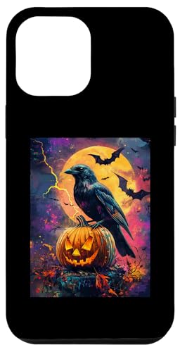 Hülle für iPhone 15 Plus Halloween Deko Frauen Krähe Kürbis Männer Kinder Halloween von Halloween Kostüm Damen Halloween Outfit Herren