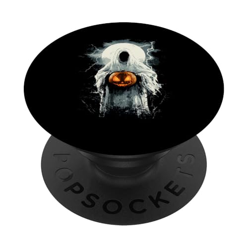 Halloween Deko Frauen Geist Kürbis Männer Kinder Halloween PopSockets mit austauschbarem PopGrip von Halloween Kostüm Damen Herren Halloween Outfit