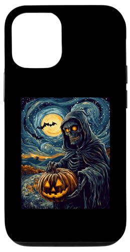 Hülle für iPhone 13 Pro Halloween Kürbis Frauen Deko Männer Sensenmann Halloween von Halloween Kostüm Damen Herren Halloween Outfit