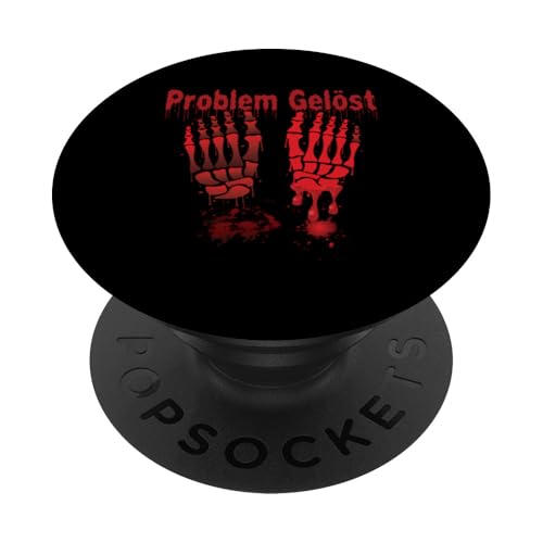 Halloween Blutige Hände Blutspritzer Kostüm Zombie Blut PopSockets mit austauschbarem PopGrip von Halloween Kostüm Vampire Verkleidung Herren Damen