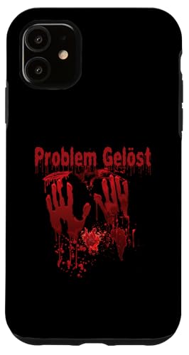 Hülle für iPhone 11 Halloween Blutige Hände Blutspritzer Kostüm Zombie Blut von Halloween Kostüm Vampire Verkleidung Herren Damen