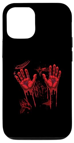 Hülle für iPhone 14 Halloween Blutige Hände Blutspritzer Kostüm Zombie Blut von Halloween Kostüm Vampire Verkleidung Herren Damen