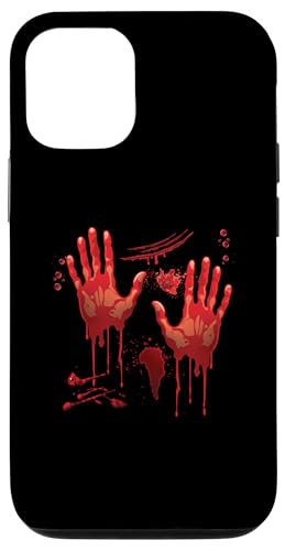 Hülle für iPhone 14 Pro Halloween Blutige Hände Blutspritzer Kostüm Zombie Blut von Halloween Kostüm Vampire Verkleidung Herren Damen