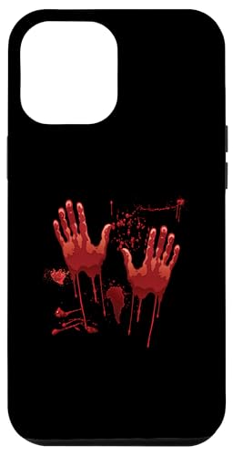 Hülle für iPhone 15 Pro Max Halloween Blutige Hände Blutspritzer Kostüm Zombie Blut von Halloween Kostüm Vampire Verkleidung Herren Damen