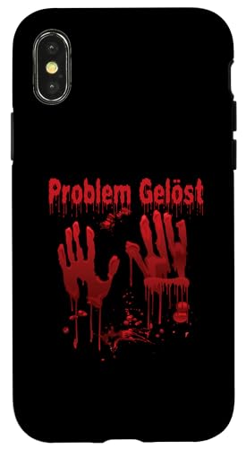 Hülle für iPhone X/XS Halloween Blutige Hände Blutspritzer Kostüm Zombie Herren von Halloween Kostüm Zombie Verkleidung Damen Vampire