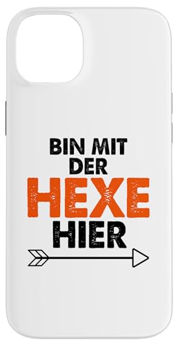 Hülle für iPhone 14 Plus ICH BIN MIT DER HEXE HIER - Böse Hexe Lustiges Halloween von Halloween Kostüm