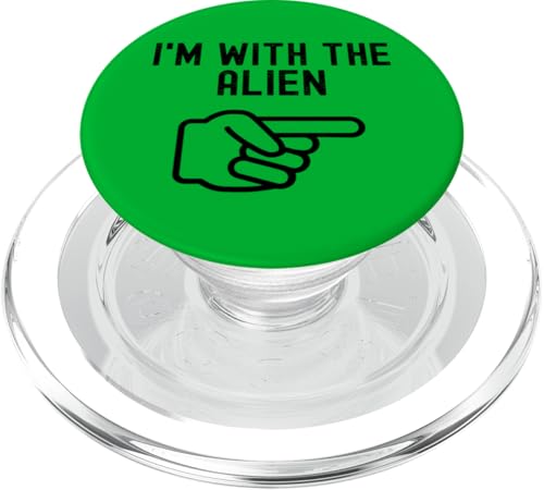 Ich bin mit dem Alien Point zusammen. Lustige Paare, die zu PopSockets PopGrip für MagSafe von Halloween Mega Warehouse