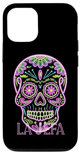 Hülle für iPhone 12/12 Pro La Jefa Tag des toten Lichts Sugar Skull Dia De Los Muertos von Halloween Men Women Boys Girls Tees and Gifts