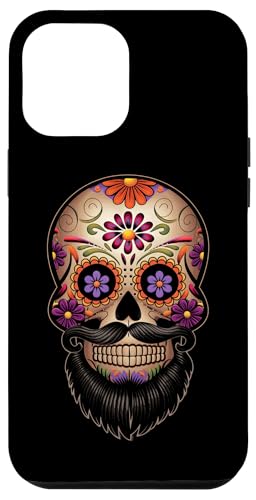 Hülle für iPhone 13 Pro Max Barttag der Toten Bärtiger Zuckerschädel Dia De Los Muertos von Halloween Men Women Boys Girls Tees and Gifts