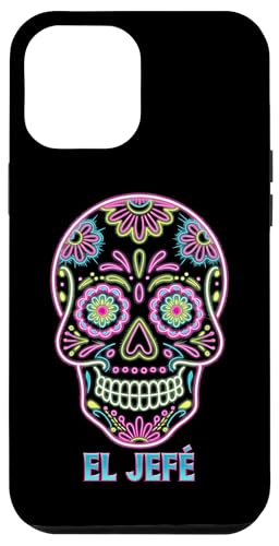 Hülle für iPhone 13 Pro Max El Jefe Der Tag des Toten Lichts Sugar Skull Dia De Los Muertos von Halloween Men Women Boys Girls Tees and Gifts