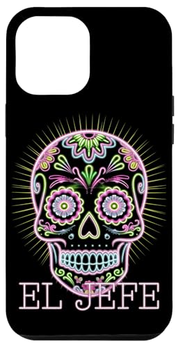 Hülle für iPhone 15 Plus El Jefe Der Tag des Toten Lichts Sugar Skull Dia De Los Muertos von Halloween Men Women Boys Girls Tees and Gifts