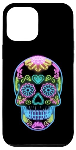 Hülle für iPhone 15 Pro Max Tag des toten Lichts Sugar Skull Bright Dia De Los Muertos von Halloween Men Women Boys Girls Tees and Gifts