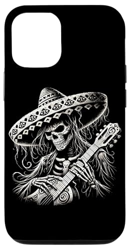 Hülle für iPhone 15 Pro Tag der Toten Zuckerschädel Mariachi Dia De Los Muertos von Halloween Men Women Boys Girls Tees and Gifts