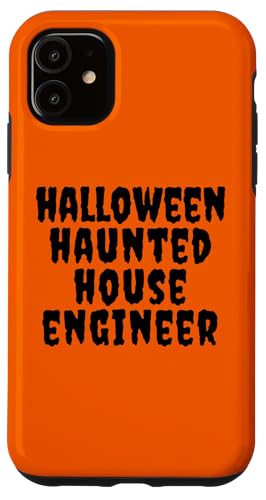 Hülle für iPhone 11 Halloween Spukhaus Ingenieur Mitarbeiter Kürbis Mann Frau von Halloween Security Shopp