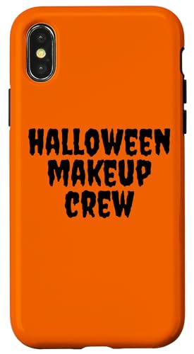 Hülle für iPhone X/XS Spukhaus Halloween Make-up Crew Fun Kürbis Mann Frau von Halloween Security Shopp