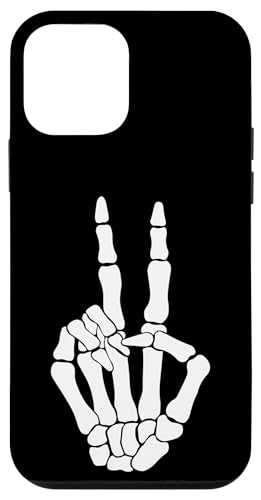 Hülle für iPhone 12 mini Lustiges Skelett Hände Herz Schild Retro Kostüm Halloween niedlich von Halloween Skeleton Hand Sign Costume Women Men Kid