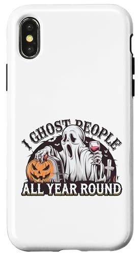 Hülle für iPhone X/XS Lustiges Halloween-Liebhaber, gruselige Jahreszeit, Geschenk für Männer, Frauen, Kinder von Halloween Trick or Treat Birthday Holiday Presents