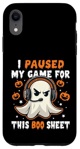 Hülle für iPhone XR Halloween Party Cute Spooky Gamer Ghost Fall Geschenk Männer Frauen von Halloween Trick or Treat Birthday Holiday Presents