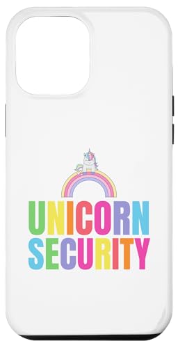 Hülle für iPhone 12 Pro Max Halloween Papa Mama Tochter Erwachsene Kostüm Einhorn Sicherheit von Halloween Unicorn Security