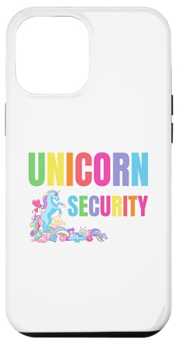 Hülle für iPhone 14 Pro Max Halloween Papa Mama Tochter Erwachsene Kostüm Einhorn Sicherheit von Halloween Unicorn Security