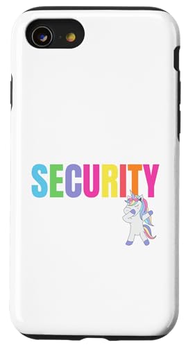 Hülle für iPhone SE (2020) / 7 / 8 Halloween Papa Mama Tochter Erwachsene Kostüm Einhorn Sicherheit von Halloween Unicorn Security