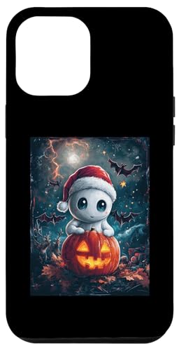 Hülle für iPhone 14 Pro Max Halloween Kinder Kürbis Frauen Männer Geist Weihnachtsmütze von Halloween Weihnachten Kostüm Damen Herren Outfit